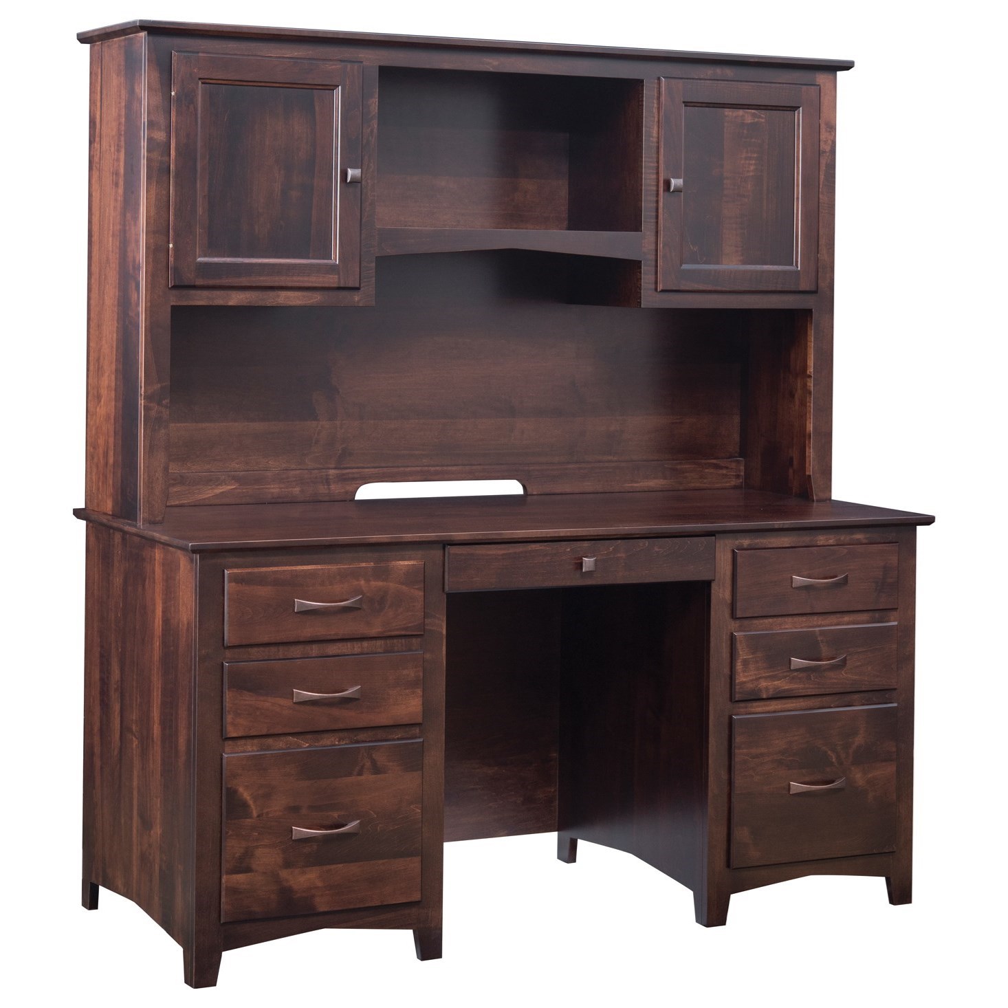 Maple Hill Woodworking Linwood Customizable 60" Solid Wood Executive